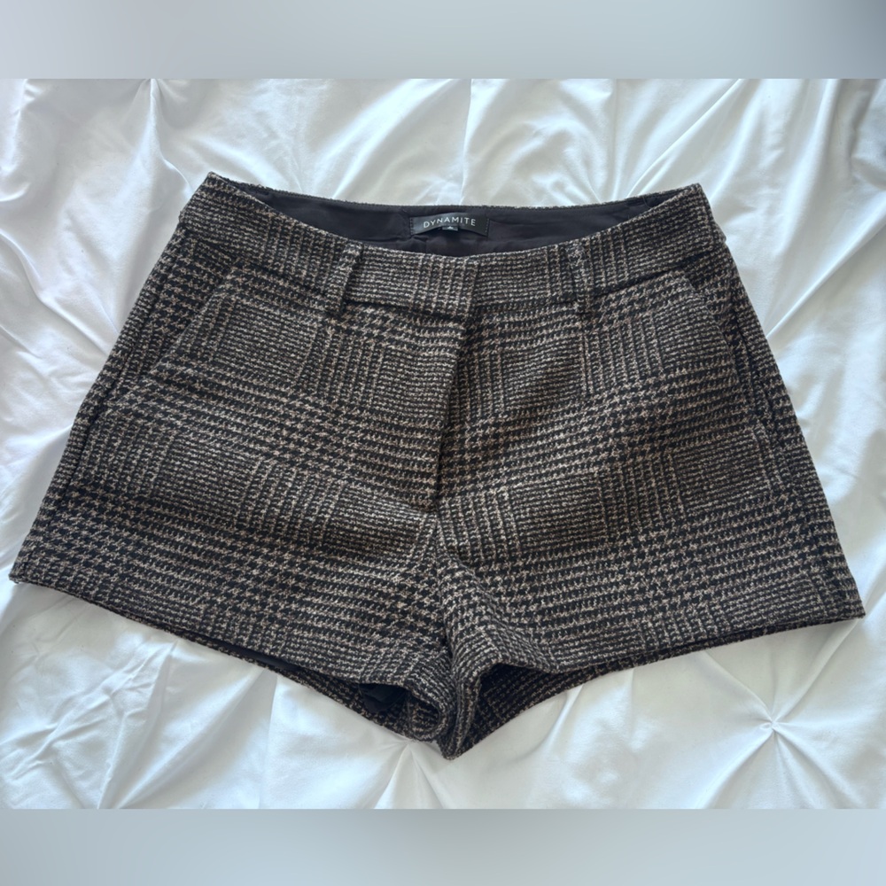 Dynamite Black and Brown Women Shorts